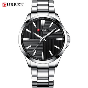 Waterproof Black Stainless Steel Watch For Men